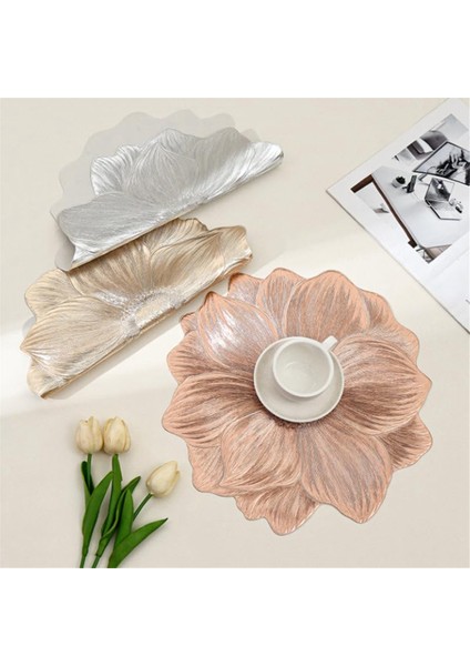 Yemek Masası Için Lotus Şeklindeki Isıya Dayanıklı Placemat, Zarif Masa Dekoru, 3 Paket (Yurt Dışından) indirimleri