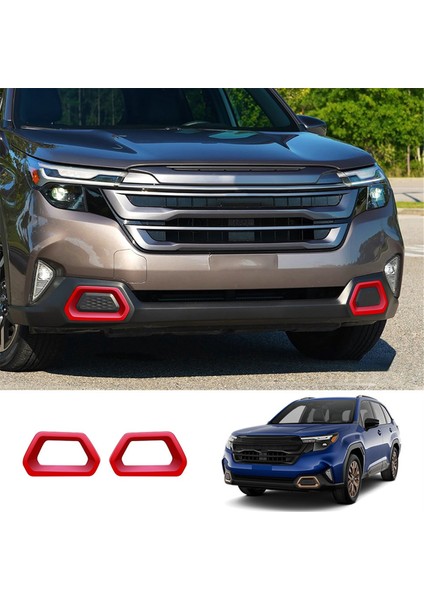 Araba Ön Sis Lambası Çerçeve Sis Forwrow For Trim Sticker Subaru Forester 2025, Kırmızı (Yurt Dışından) modelleri