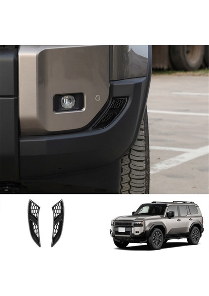 Araba Ön Sis Lambası Alt Kapak Sis Lambası Toyota Prado LC250 2024 Parlak Siyah Için Alt Izgara Kapak Kapağı (Yurt Dışından) indirimleri