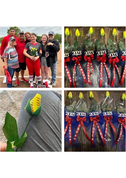 Softball Gül Sporu Gülü El Yapımı Yapay Voleybol Çiçekleri Hediye Voleybol Anne Hayranları Takım Mezuniyeti, D (Yurt Dışından) fiyatları