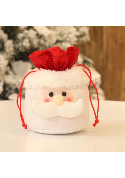 3 Pcs Noel Hediye Bebek Çantaları Şeker Çantaları Drawstring 3D Xmas Şeker Elma Çantaları Snowman-Elk-Santa-Claus Style B (Yurt Dışından) fiyatları