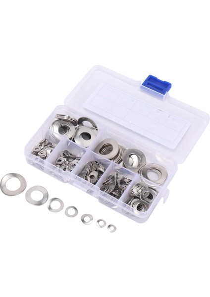 295 Pcs 304 Paslanmaz Çelik Yay 2 Dalga Yıkayıcı Conta Çiftlik Kiti (M3 M4 M5 M6 M8 M10 M12) (Yurt Dışından) fırsatları