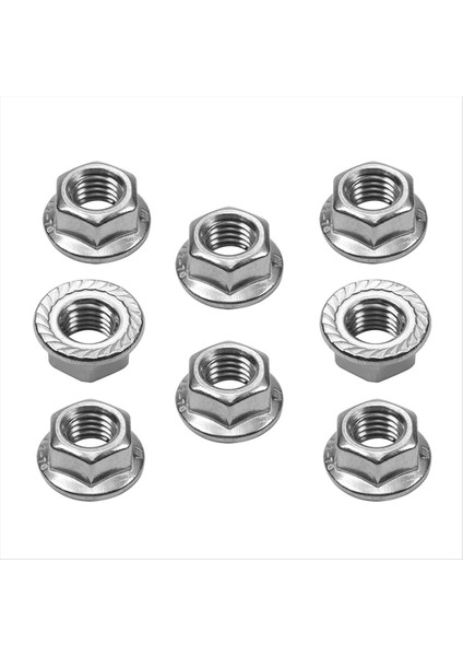 12 Paket M 12 Tırtıklı Flanş Altıgen Somun, M12-1.75MM Altıgagon Flanş Fındık, Dıy Ev Mekanizması Için Kilitli Somun (Yurt Dışından)