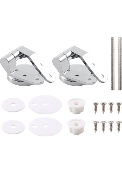 Alaşımlı Yedek Tuvalet Koltuğu Menteşeler Montajlar Tuvalet Aksesuarları Için Bağlantı Parçaları ile Krom Seti (Yurt Dışından) fiyatları