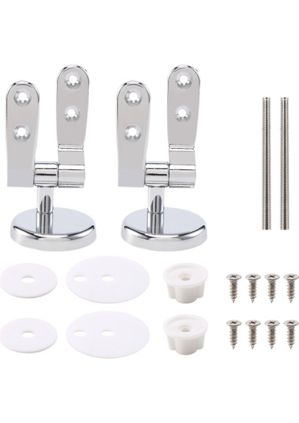Alaşımlı Yedek Tuvalet Koltuğu Menteşeler Montajlar Tuvalet Aksesuarları Için Bağlantı Parçaları ile Krom Seti (Yurt Dışından) modelleri