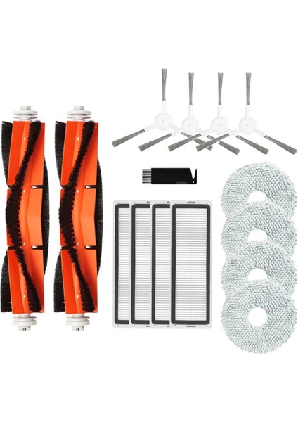 Xiaomi Robot Vakum S10+ / S10 Plus B105 Yedek Parça Aksesuarları Ana Yan Fırça Hepa Filtre Mop Rag Bez Pedleri (Yurt Dışından)