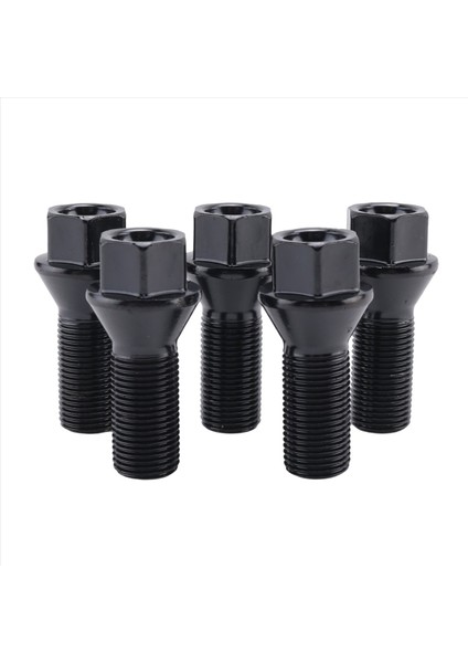 5pcs M14 x 1.25 Siyah Tekerlek Kilitleme Lug Cıvata Somun Çelik 36136781151 -Bmw X3 X5 E70 E71 F20 F20 F25 X5 X6 (Yurt Dışından) fiyatları