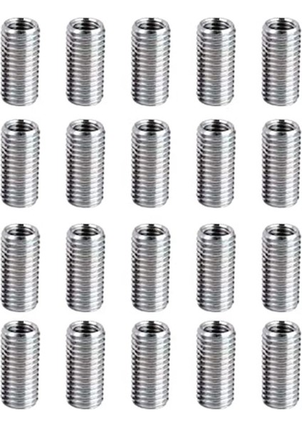 20 Adet Iplik Azaltma Somunları, M8 Erkek Ila M6 Dişi Diş Vidası Manşonu Cıvata Dönüşüm Somunları, Dişli Redüktör Adaptörleri (Yurt Dışından)