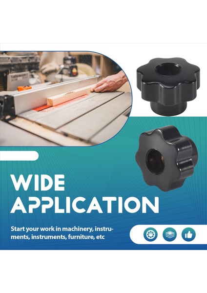 15PCS M6 Yıldız Düğmesi Kelepçesi Koyu Somun Delik Seti Pirinç Dişli Tutuklu Koyu Vida Düğme Kavrama Siyah Plastik (Yurt Dışından) indirimleri