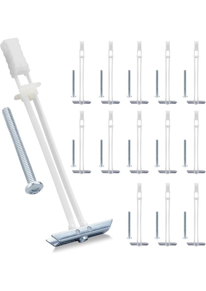 1/4in-20 Inçlik Tutturucu Boyutları Için Cıvatalı Alçıpan Ankrajı, Tv Montajı Için Ağır Hizmet Tipi Içi Boş Alçıpan Ankraj Kiti, 14PCS (Yurt Dışından)