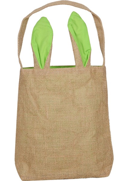 Paskalya Sepet Çantası - Bunny Tavşan Kulak Tasarımı - Bakkal Alışveriş Sepetleri Çocuk Partisi Hediye Çantaları Kahverengi Yeşil (Yurt Dışından) modelleri