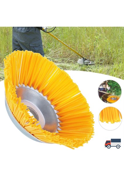 8 Inç Evrensel Çim Döşeme Başlığı Naylon Telli Tekerlek Fırça Acı Çıkışı Bahçe Ot Çim (Yurt Dışından) modelleri
