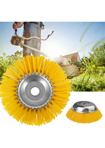 8 Inç Evrensel Çim Döşeme Başlığı Naylon Telli Tekerlek Fırça Acı Çıkışı Bahçe Ot Çim (Yurt Dışından) fırsatları
