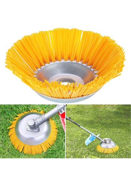 8 Inç Evrensel Çim Döşeme Başlığı Naylon Telli Tekerlek Fırça Acı Çıkışı Bahçe Ot Çim (Yurt Dışından) indirimleri