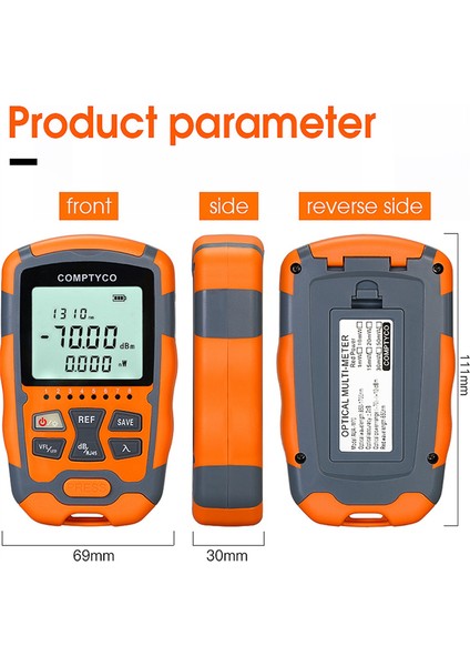 Comptyco AUA-M70 4 In1 Mini Optik Ölçer Görsel Hata Konumlandırıcı Ağ Kablo Testi Optik Fiber Test Cihazı 10MW -70DBM-+10DBM (Yurt Dışından) indirimleri