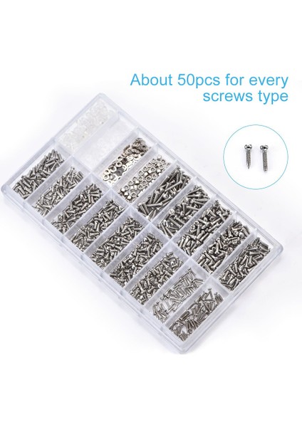 1000PCS Paslanmaz Çelik Gözlükler Izle Onarım Vidası Yedek Kit Seti Küçük Vidalar Somun Çeşitleri Onarım Aracı Seti (Yurt Dışından) indirimleri