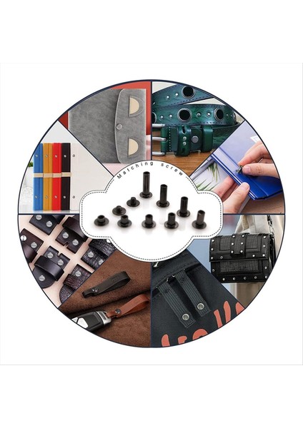 90SETS Chicago Vidalar Kiti, 6 Boyutlar Vidalı Perçinler Metal Chicago Bağlayıcı Vidalar Dıy Onarım Deri Zanaat Kemeri Gümüş (Yurt Dışından) fırsatları