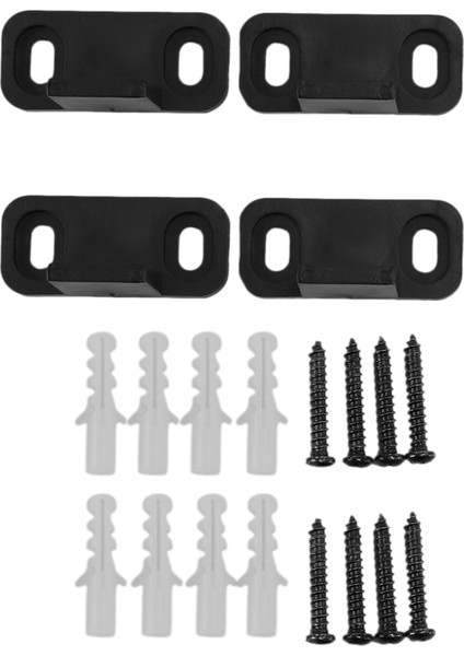 2 Set Sürgülü Ahır Kapı Zemin Kılavuzu Alt Ayarlanabilir Çift Klip Zemine Monte Kılavuz Donanım (Yurt Dışından)