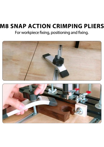 8mm Metal Hızlı Oyunculuk T-Yüzü T-Track Dıy Woodworking S18 Için Kelepçe Seti (Yurt Dışından) modelleri