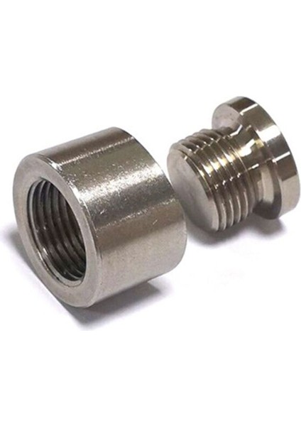 Conta Paslanmaz Çelikler ile Oksijen Sensör Bung Geniş Bant Somun Takma Kaynak Bungs M18X1.5 Araç Aksesuarları (Yurt Dışından) fiyatları