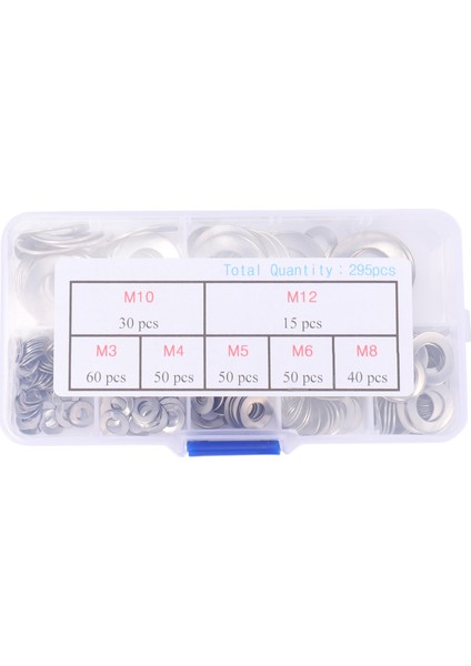 295 Pcs 304 Paslanmaz Çelik Yay 2 Dalga Yıkayıcı Conta Çiftlik Kiti (M3 M4 M5 M6 M8 M10 M12) (Yurt Dışından) fiyatları