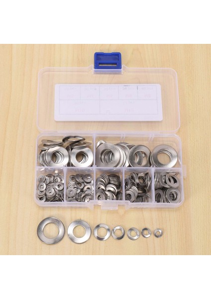 295 Pcs 304 Paslanmaz Çelik Yay 2 Dalga Yıkayıcı Conta Çiftlik Kiti (M3 M4 M5 M6 M8 M10 M12) (Yurt Dışından) indirimleri