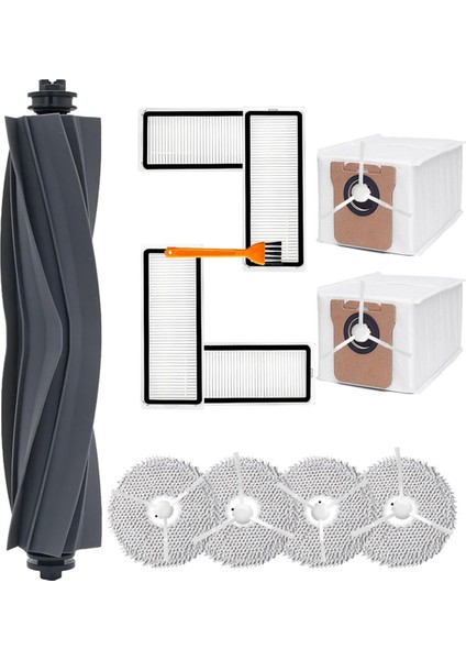 Dream L20 Ultra Robot Vakum Yedek Parçalar Için Aksesuar Kiti Ana Yan Fırça Hepa Filtreler Paspas Bez Toz Torbaları (Yurt Dışından)