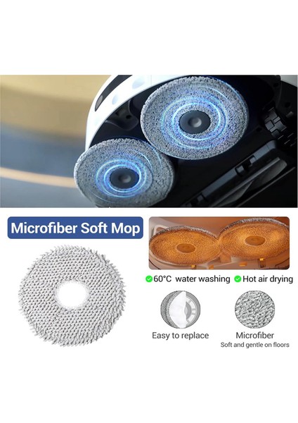 Dream L20 Ultra Robot Vakum Yedek Parçalar Için Aksesuar Kiti Ana Yan Fırça Hepa Filtreler Paspas Bez Toz Torbaları (Yurt Dışından) indirimleri