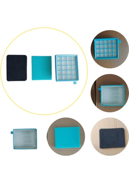 Philips Için 12PCS Hepa Filtresi FC8470 FC8471 FC8475 FC8630 FC8645 FC9320 FC9322 Vakum Süpürge Yedek Parçaları (Yurt Dışından) modelleri