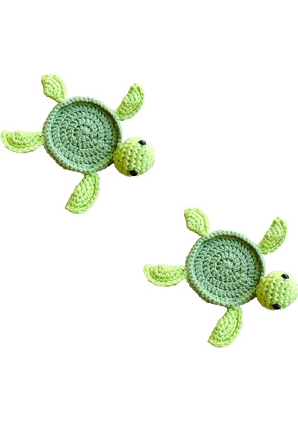 Içecekler Için Tığ Işi Kaplumbağa Bardak Altlıkları, Komik El Yapımı Tığ Işi Bardak Altlıkları, Kahve Için Sevimli Içecek Coaster, Masa Üstü Dekor (Yurt Dışından)