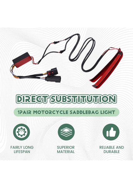 Motosiklet Saddlebag Işık Dinamik Dönüş Sinyal Işığı LED Fren Işığı Harley Touring Modelleri 2014-2023 (Yurt Dışından) fırsatları