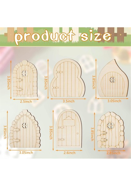 48 Pcs Peri Kapısı Ahşap Bahçe Kapıları Craft Mini Pencere Peri Evi Kiti Bitmemiş Minyatür Kapı Boyasız Peri Pencere (Yurt Dışından) fiyatları