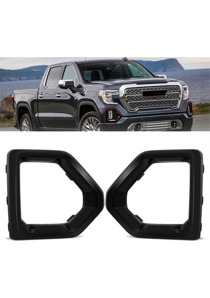 Gmc Sierra 1500 Denali Için Ön Sis Dış Çerçeve Kapağı Siyah Seti 2019-2022 (Yurt Dışından) fiyatları