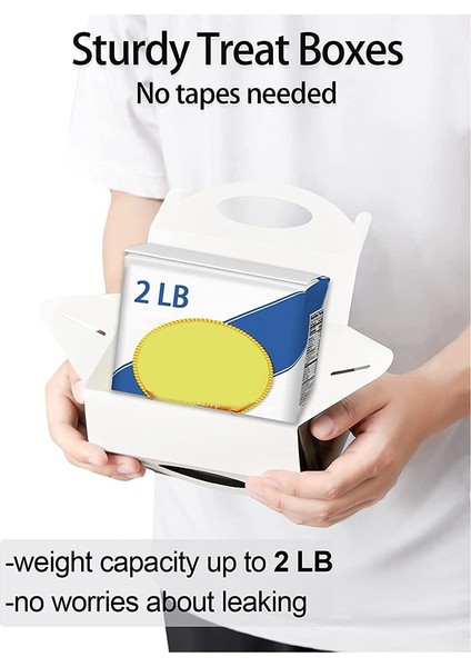 50 Pcs Partisi Kutuları Beyaz, Şeker Kutuları Parti Tutlu Kağıt Kurabiye Hediye Çantaları Gable Kutuları Kırmızı (Yurt Dışından) fiyatları