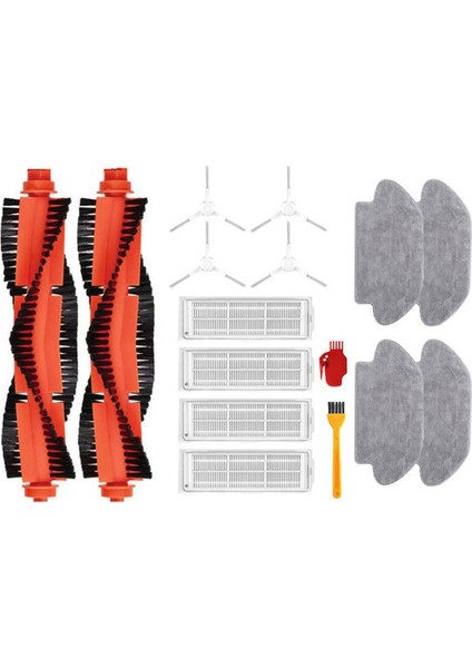 Xiaomi Robot Vakum S10, S12 Aksesuar Fırçaları B106GL Vakum Süpürge Hepa Filtre Mop Bezi Ana Yan Fırça (Yurt Dışından)