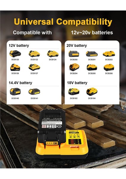 DCB112 Pil Şarj Cihazı Dewalt Pil Şarj Cihazı Için Dewalt 12V 20V Maks Lityum Pil Abd Fiş (Yurt Dışından) fırsatları
