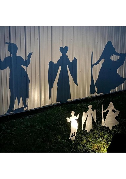 Cadılar Bayramı Gölge Projektörü, Bahçe Projeksiyonu Zemin Süsleri, Cadılar Bayramı Metal Dekorasyon Cadı Seti (Yurt Dışından) modelleri