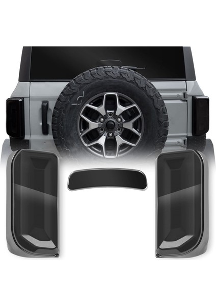 Füme Kuyruk Işık Kapağı ve 3. Fren Işık Örtüsü Ford Bronco 2021-2023 Dış Aksesuarlar Için Korumalar (Yurt Dışından) modelleri