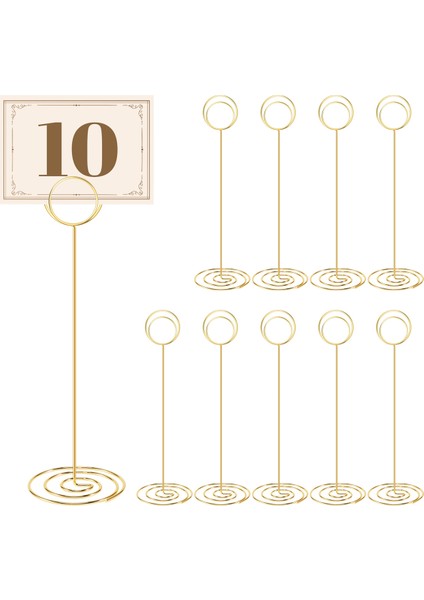 Tablo Numarası Tutucular 10 Pcs - 8.75 Inç Yer Kart Tutucu Uzun Masa Numarası Düğün Partisi Mezuniyet Resepsiyonu (Yurt Dışından)