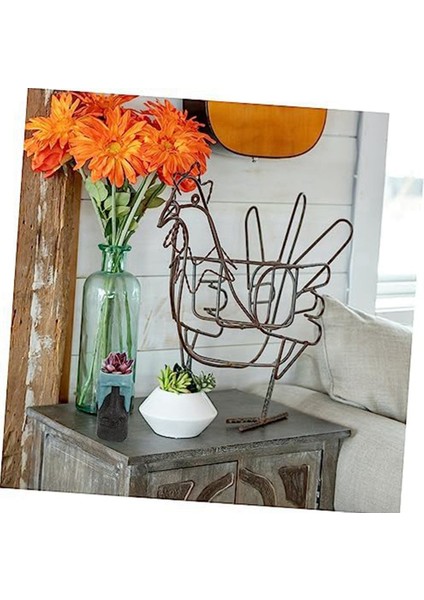 Bitki Pot Flowerpot Reçine El Sanatları Paskalya Heykeli Pastoral Heykel Dekorasyonu (Yurt Dışından) indirimleri