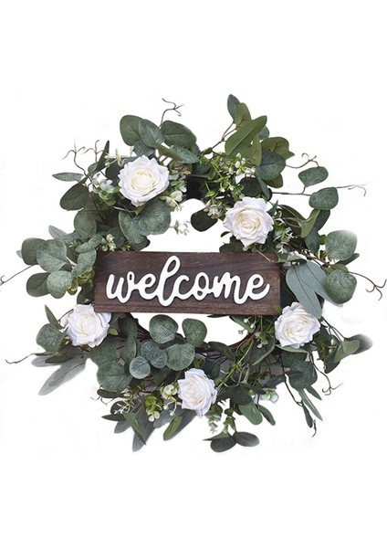 Kapı Dekorasyonu Noel Okaliptüs Küçük Ünlü Marka Çelenk Kapı Asılı Noel Çelengi (Yurt Dışından)