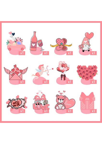 2024 Sevgililer Günü Spiral Cazibesi Amerikan Sevgililer Günü Aşk Yay ve Ok Partisi Dekorasyon Takılar (Yurt Dışından) fiyatları