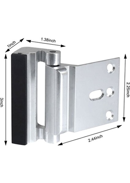 Ev Güvenlik Kapısı Takviye Kilidi, Ön Kapı Için Çocuk Geçirmez Kapı Kilit Mandal, Daire, Yatak Odası, Garaj (Yurt Dışından) indirimleri