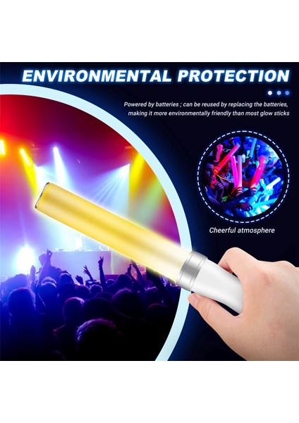 LED Işık Çubuğu Sopa 15 Renkli Flash Stick Live Stick Konserlerini Desteklemeli (Yurt Dışından) fırsatları