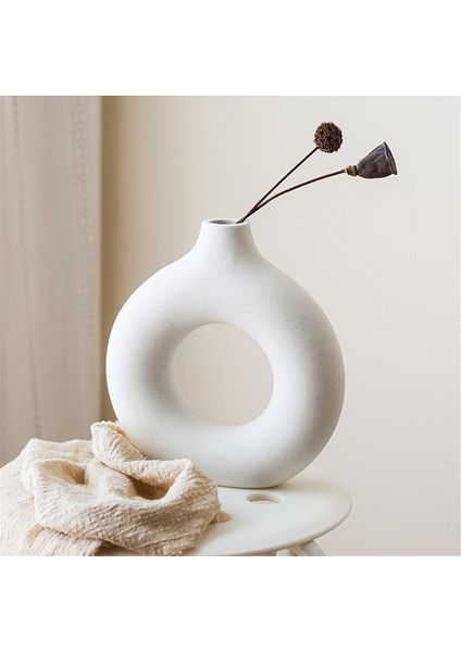 Iskandinav Seramik Vazo Dekor Çörekler Saksı Ev Oturma Odası Dekorasyonu Siyah, S (Yurt Dışından) fiyatları