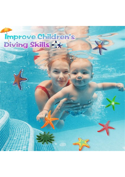 4-8 Yaş Için Sualtı Havuz Oyuncakları Yüzme, Summer Plajı Renkli Denizyıldızı Oyuncakları, Havuz Için Dalış Oyuncak (Yurt Dışından) indirimleri