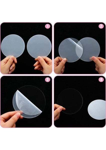 Crafts Için Net Akrilik DAIRE-60PCS Akrilik Daire Boşlukları Bebek Kilometre Taşı Diskleri Için Yuvarlak Akrilik Diskler, Isim Plakası (Yurt Dışından) indirimleri