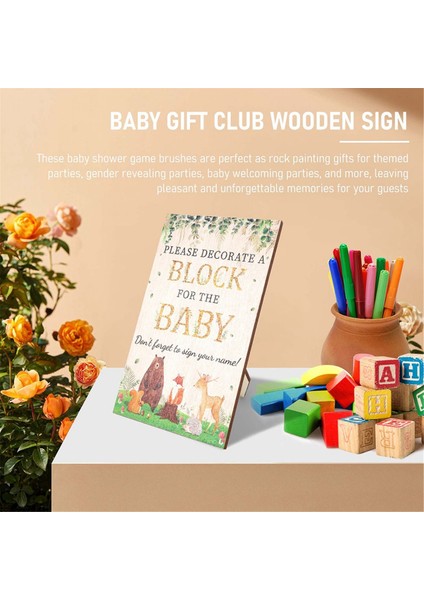 Bebek Duş Oyunları Ahşap Bebek Işaret Erkek Kız Bebek Duş Oyunları Cinsiyet Partisi Bebek Duş Ödülleri (Yurt Dışından) modelleri