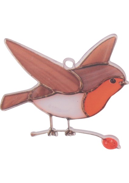 Çok Renkli Kuşları Tel Üzerinde Asılı Yüksek Lekeli Akrilik Suncatcher Yaratıcı Pencere Paneli Ev Odası Dekoru -Flaying Robin (Yurt Dışından) fiyatları