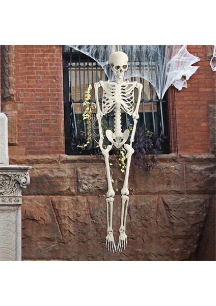 Cadılar Bayramı Iskeleti Dekorasyonu, Hareketli Eklemlerle Olumlu Tam Vücut Iskeleti, Bahçe, Bahçe, Çim, Veranda Için Ürkütücü Pervane (Yurt Dışından) fırsatları
